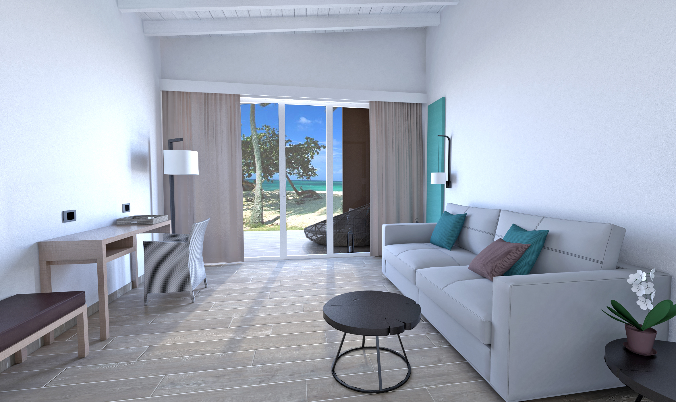 Wydham Turtle Bay - Suite vue mer