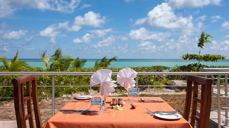 Htel Acajou aux Seychelles, restaurant