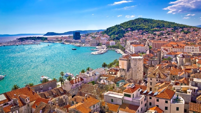 Split vue de la ville voyage Croatie