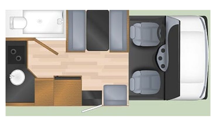 Plan camping car USA 3 personnes