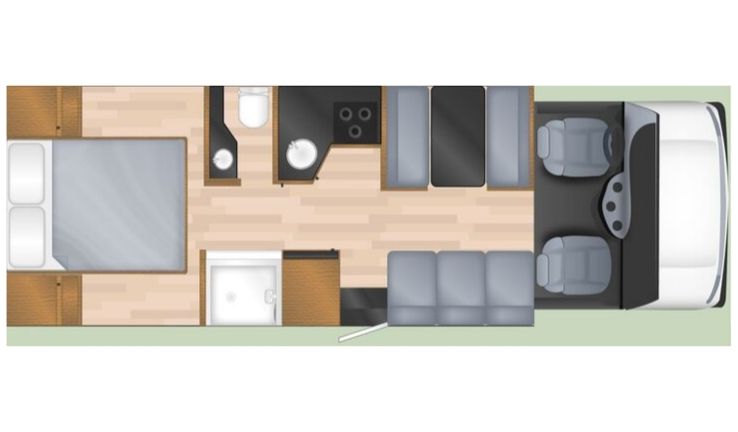 Plan camping car USA 7 personnes